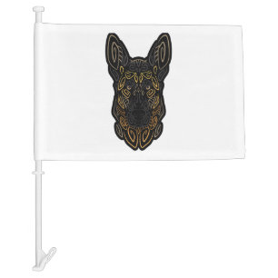 German Shepherd Design German Shepherd Gifts Dog O Car Flag