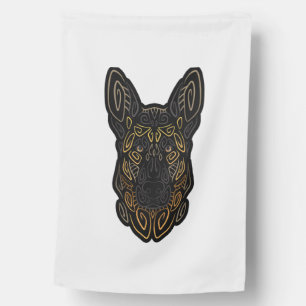 German Shepherd Design German Shepherd Gifts Dog O House Flag
