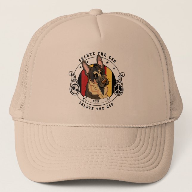 German Shepherd Design Hat (Front)