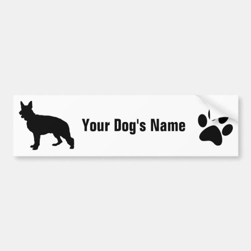 German Shepherd Dog ジャーマンシェパードドッグ Bumper Sticker