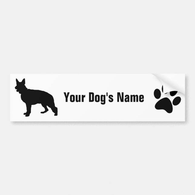 German Shepherd Dog ジャーマン・シェパード・ドッグ Bumper Sticker (Front)
