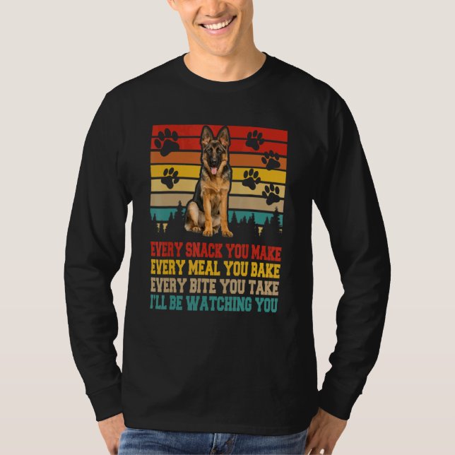 German Shepherd Dog  Activities Matching Dog T-Shirt (Front)