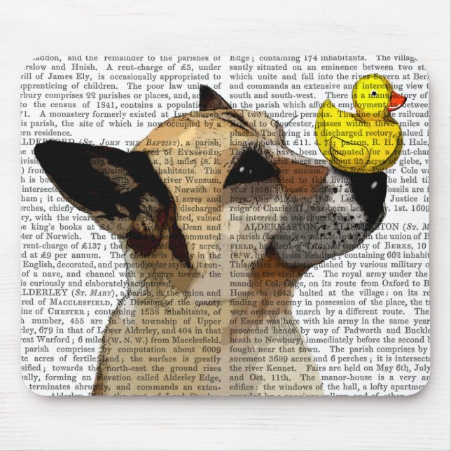German Shepherd Dog and Duck Mouse Pad (Front)