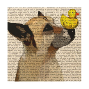 German Shepherd Dog and Duck Wood Wall Decor