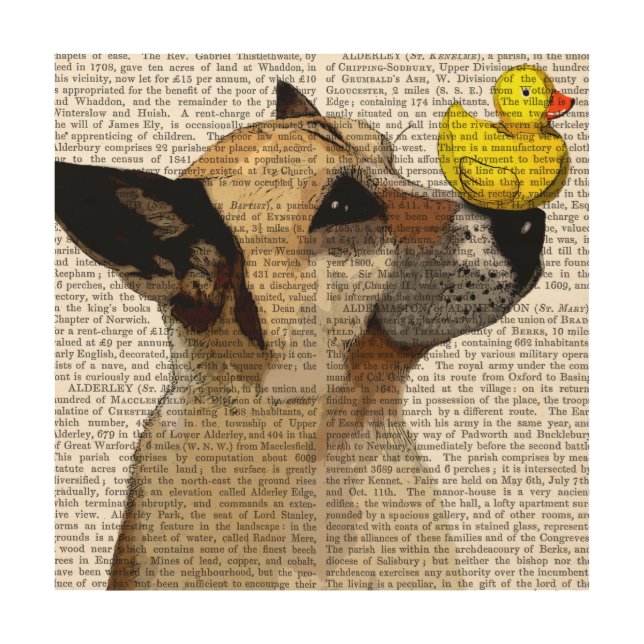 German Shepherd Dog and Duck Wood Wall Decor (Front)