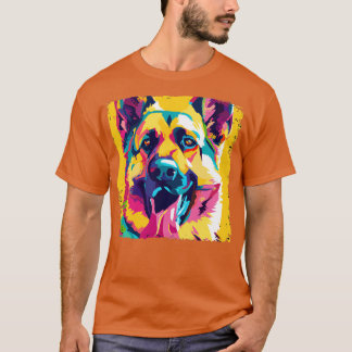 German Shepherd Dog Art Dog Lover Gifts 3 T-Shirt