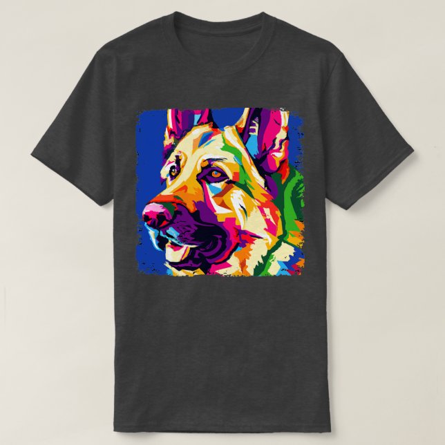 German Shepherd Dog Art Dog Lover Gifts 7 T-Shirt (Design Front)