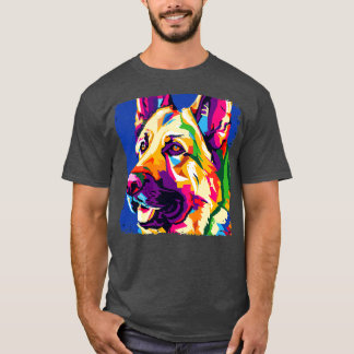 German Shepherd Dog Art Dog Lover Gifts 7 T-Shirt