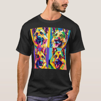 German Shepherd Dog Art Dog Lover Gifts 8 T-Shirt