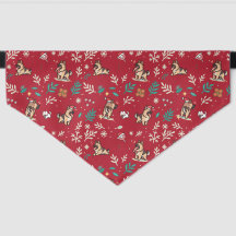 German Shepherd Dog Bandana Christmas Cute Kawaii