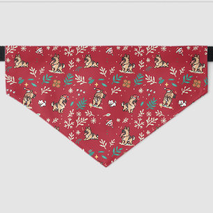 German Shepherd Dog Bandana Christmas Cute Kawaii Pet Bandana Collar