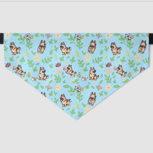 German Shepherd Dog Bandana Cute Spring Kawaii Pet Bandana Collar