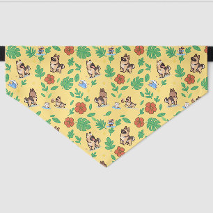 German Shepherd Dog Bandana with Cute Summer  Pet Bandana Collar
