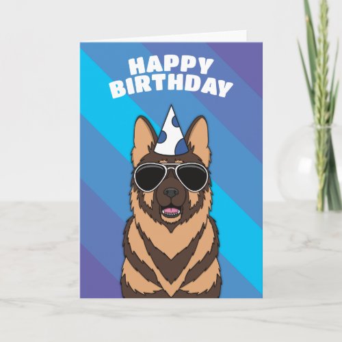 German Shepherd Dog Birthday Card