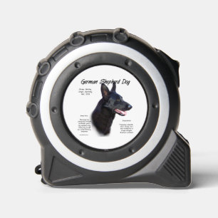 German Shepherd Dog (blk) History Design Tape Measure