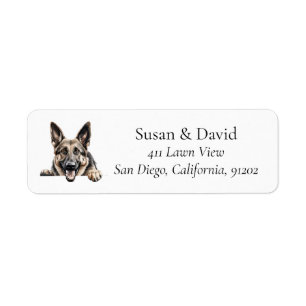 German Shepherd Dog Breed Pet Lovers Label