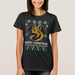 German Shepherd Dog Breed Ugly Christmas Sweater