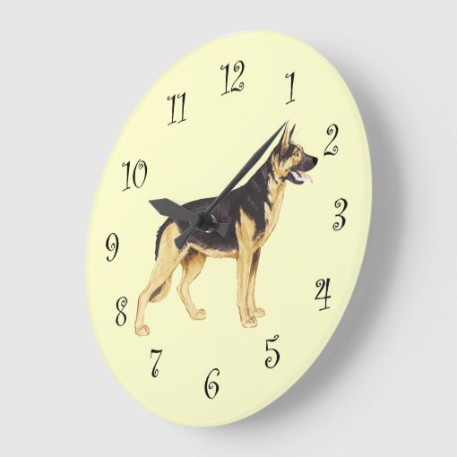 German Shepherd Dog Breed Wall Clocks Zazzle