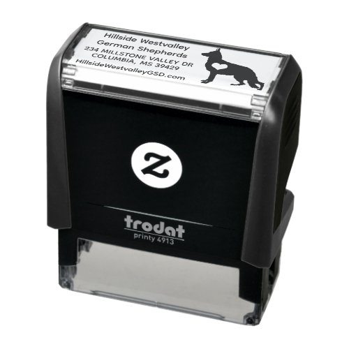German Shepherd Dog Breeder Kennel Self-inking Stamp