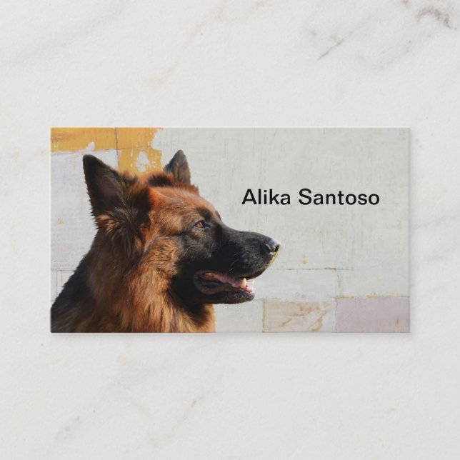 German Shepherd Dog Business Card (Front)