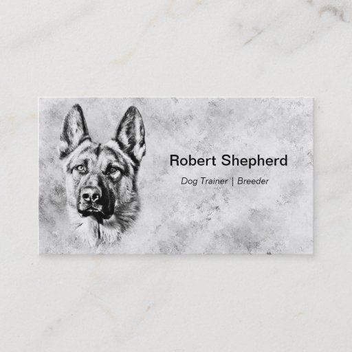 Customizable German Shepherd Dog Business Cards