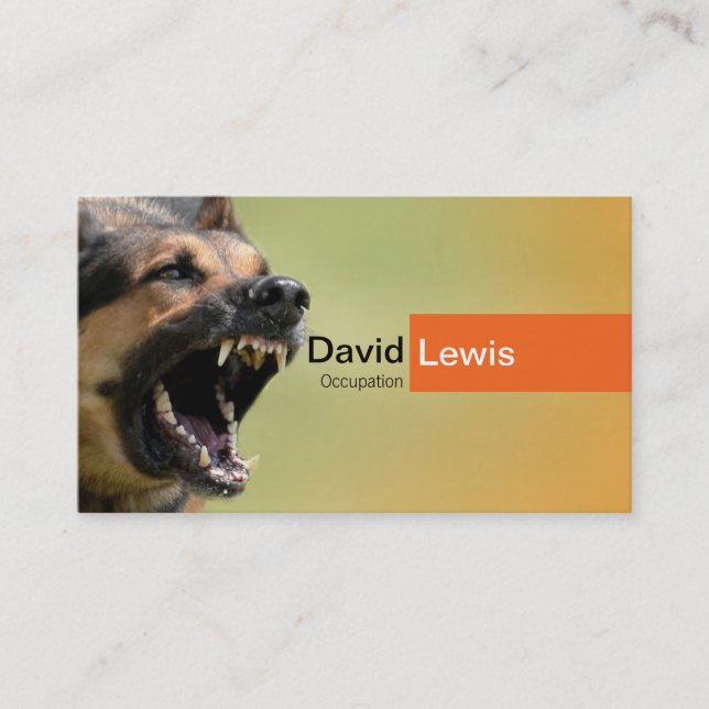 German Shepherd Dog Business Card (Front)
