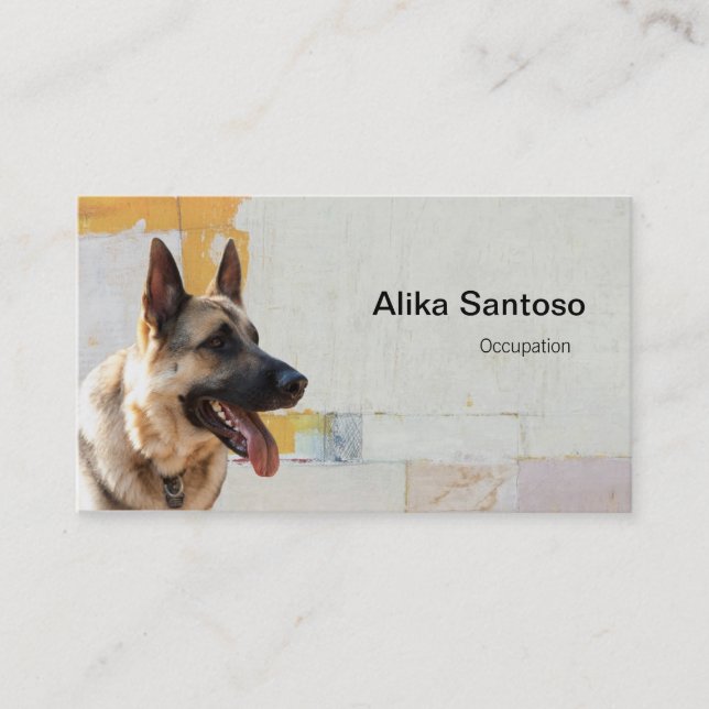 German Shepherd Dog Business Card (Front)
