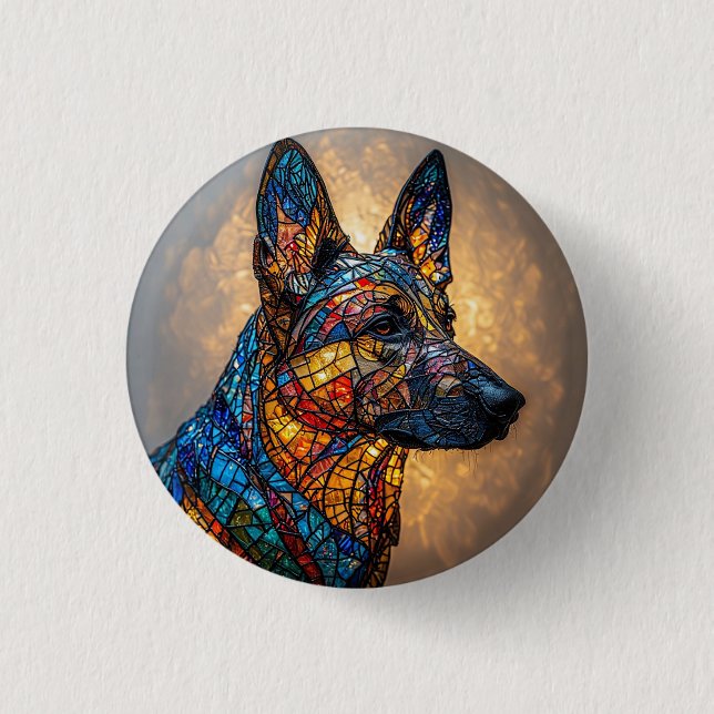 German Shepherd Dog Button (Front)