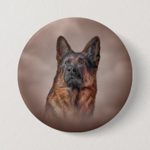 German Shepherd dog Button