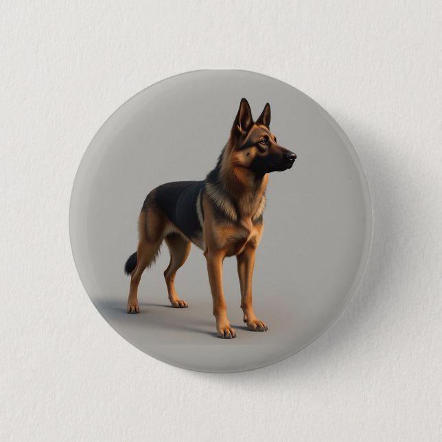 German Shepherd Dog Button (Front)