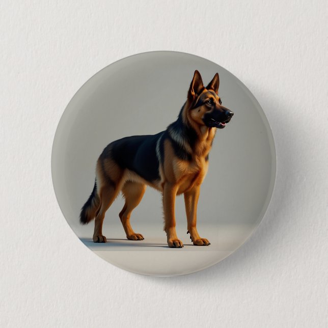 German Shepherd Dog Button (Front)