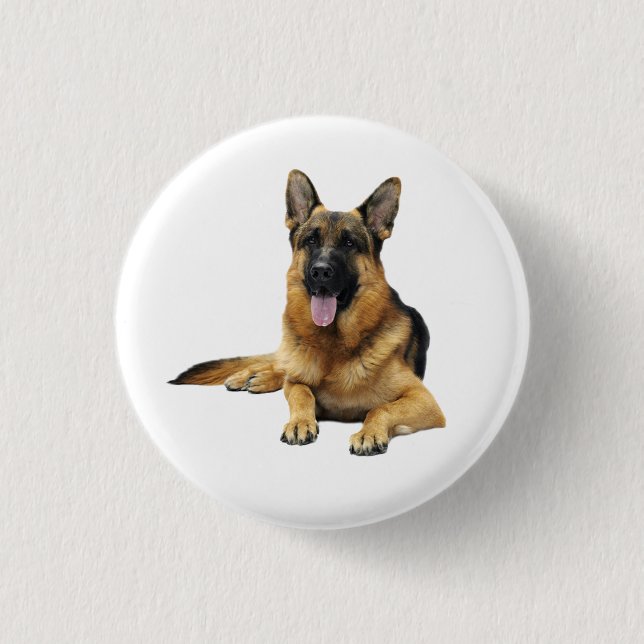 German Shepherd Dog Button (Front)