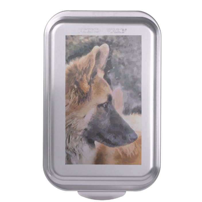 german shepherd cake pan