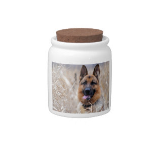 German Shepherd Dog Candy Jar