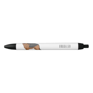 German shepherd dog cartoon illustration pen
