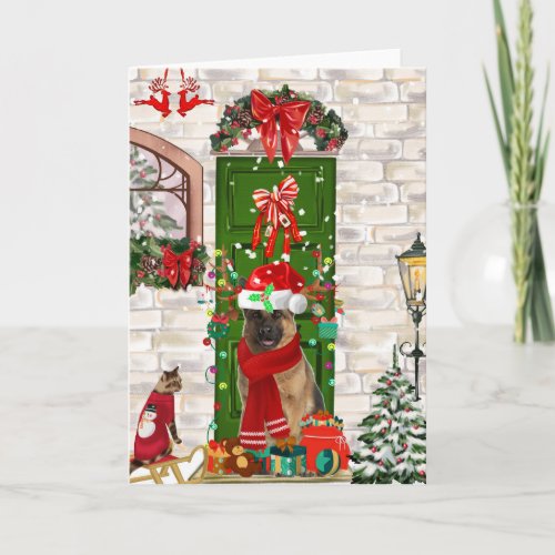 German Shepherd Dog Christmas Card