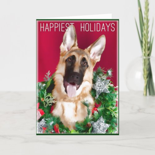 German Shepherd Dog Christmas Cards