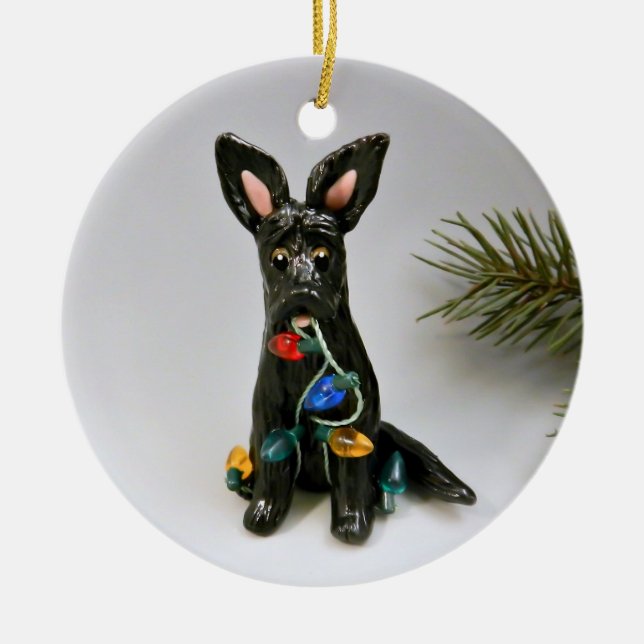 German Shepherd Dog Christmas Ornament (Front)