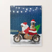 German Shepherd In Snow Jigsaw Puzzle, Zazzle