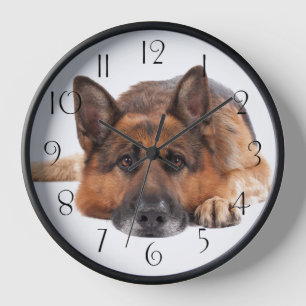 German Shepherd Dog Clock