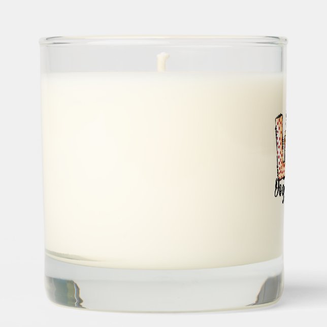German Shepherd Dog Coffee Lover Valentines Day Scented Candle (Front)