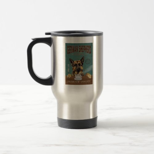 German Shepherd Dog Coffee Travel Mug