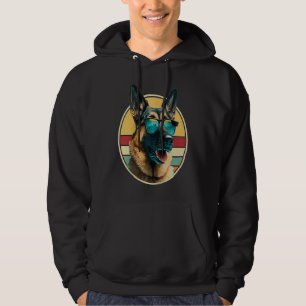 German Shepherd Dog Costume Outfit Mom Dad Raglan  Hoodie