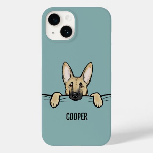 German Shepherd Dog Cute Personalized Case_Mate iPhone 14 Case