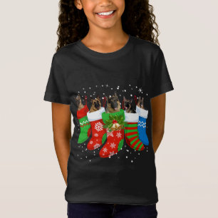 German Shepherd Dog Cute Socks Christmas Gift Funn T-Shirt