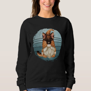 German Shepherd Dog Dad Gnome Graphic With Retro S Sweatshirt