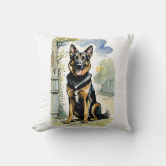 German Shepherd Dog Decorative Pillow