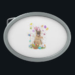 German Shepherd Dog Easter Egg Hunting Basket East Belt Buckle<br><div class="desc">German Shepherd Dog Easter Egg Hunting Basket Easter Day T-Shirt</div>