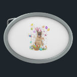 German Shepherd Dog Easter Egg Hunting Basket East Belt Buckle<br><div class="desc">German Shepherd Dog Easter Egg Hunting Basket Easter Day T-Shirt</div>