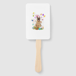 German Shepherd Dog Easter Egg Hunting Basket East Hand Fan